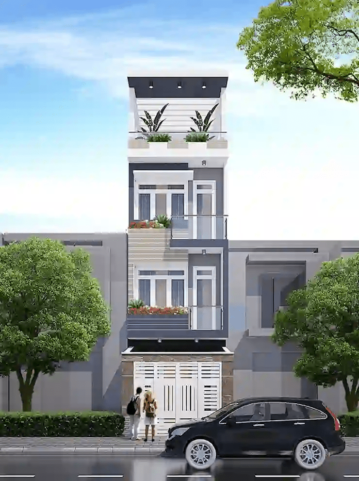 chi phí xây nhà 4 tầng 30m2 chi phí xây nhà phố 4 tầng